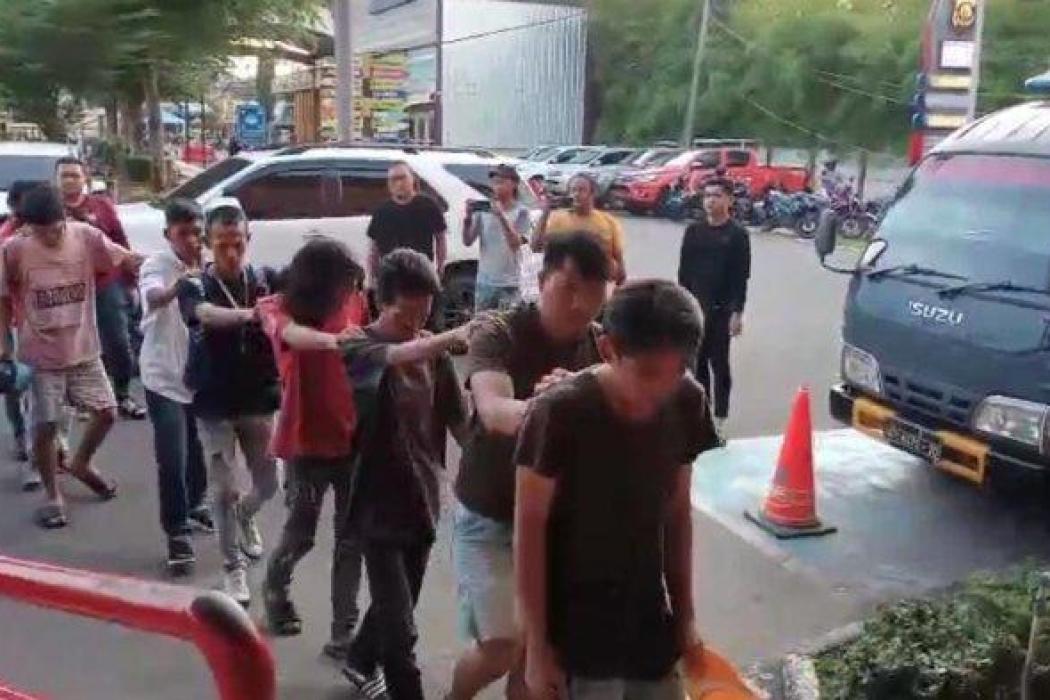 Tampang 14 Jukir Terduga Preman Kerap Beraksi di Monpera dan Bundaran Air Mancur Palembang, Keok Diamankan Polisi