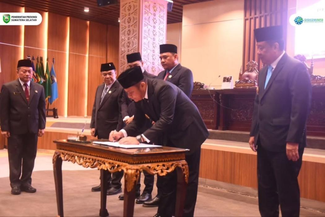 Gubernur Herman Deru Tanda Tangani Nota Kesepakatan Rancangan Awal RPJMD 2025–2029: “Sumsel Maju Terus Untuk Semua”
