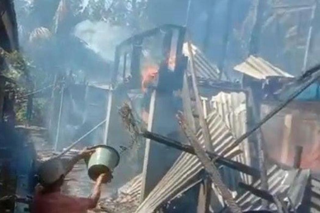 Kebakaran Hebat di OKU Selatan, 1 Rumah Ludes Terbakar dan 1 Orang Tewas