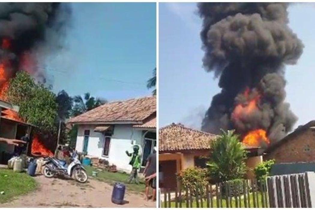 Gudang BBM Terbakar di Talang Jambe Palembang, Warga Berhamburan Selamatkan Barang-barang