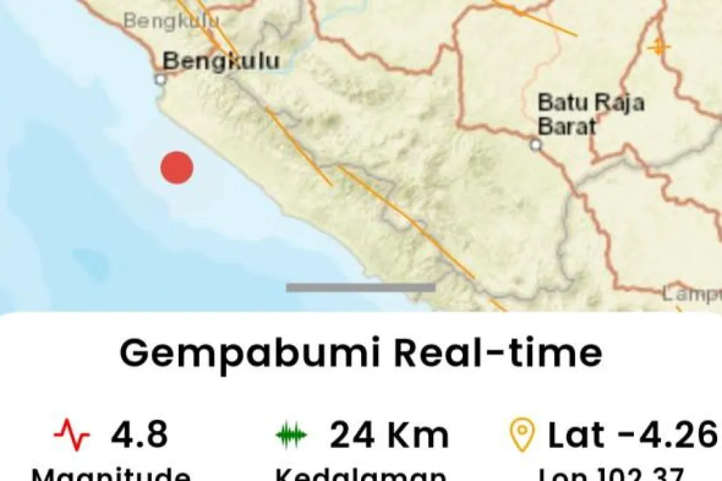Pagaralam Diguncang Gempa Bumi Selama 30 Detik, Warga Panik Berhamburan keluar rumah