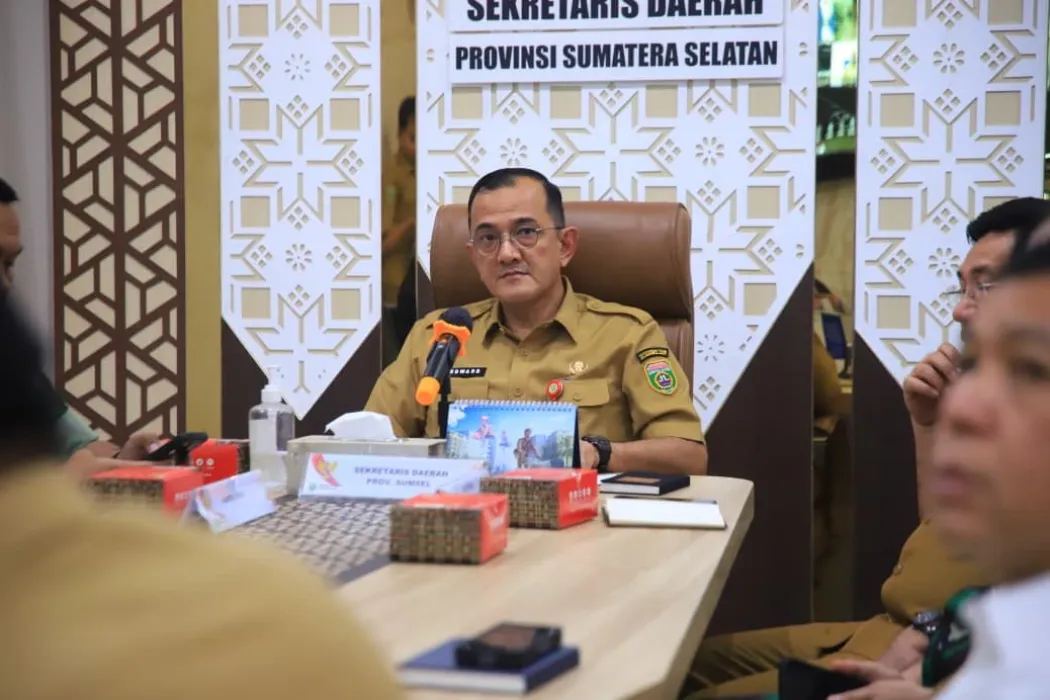 Sekda Sumsel Hadiri Rakor Pengendalian Inflasi, Bahas Harga Pangan hingga Program 3 Juta Rumah