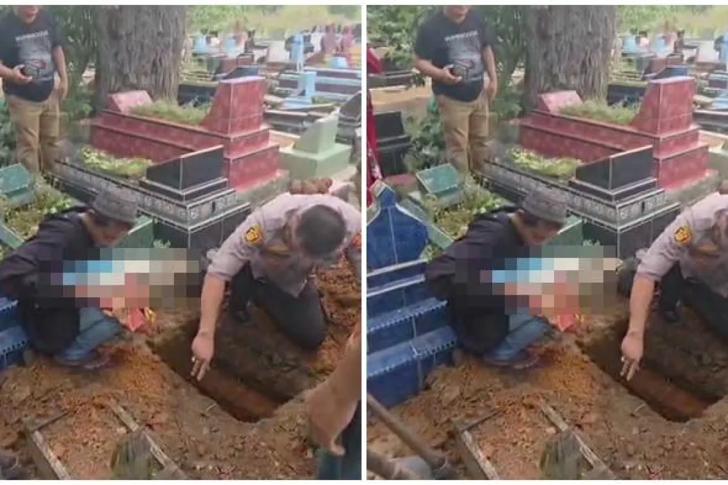 Tak Diterima Keluarga, Jenazah Bayi Pasutri Tunawisma Dimakamkan Berkat Bantuan Polisi