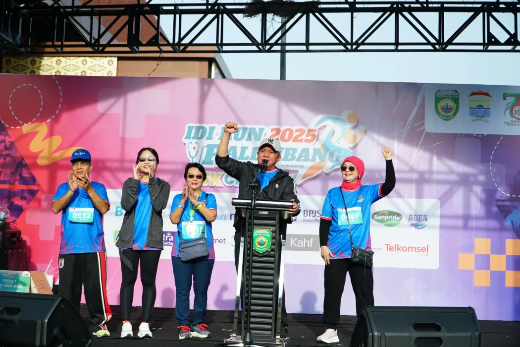 Buka IDI Fun Run 2025, Gubernur Herman Deru Gaungkan Sumsel Health Tourism